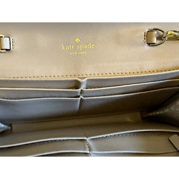 KATE SPADE NY Rosewood Place Milou Clutch Wallet Pink Removable Chain H154 Bow - Picture 10 of 16